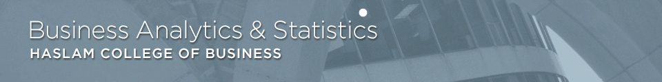 Business Analytics & Statistics Publications and Other Works