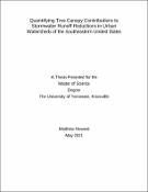 Quantifying Tree Canopy Contributions to Stormwater Runoff Reductions ...
