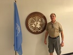 Russel Hirst at UN office in NYC