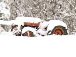 Snow Even Makes Old Tractors Look Good! by June Leann McElhaney